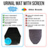JJ CARE Urinal Mats + Free Urinal Screen Deodorizer (Pack of 8) Non-Slip Bathroom Urine Mat, Disposable Floor Mat with Urinal Screens, Absorbent Toilet Urine